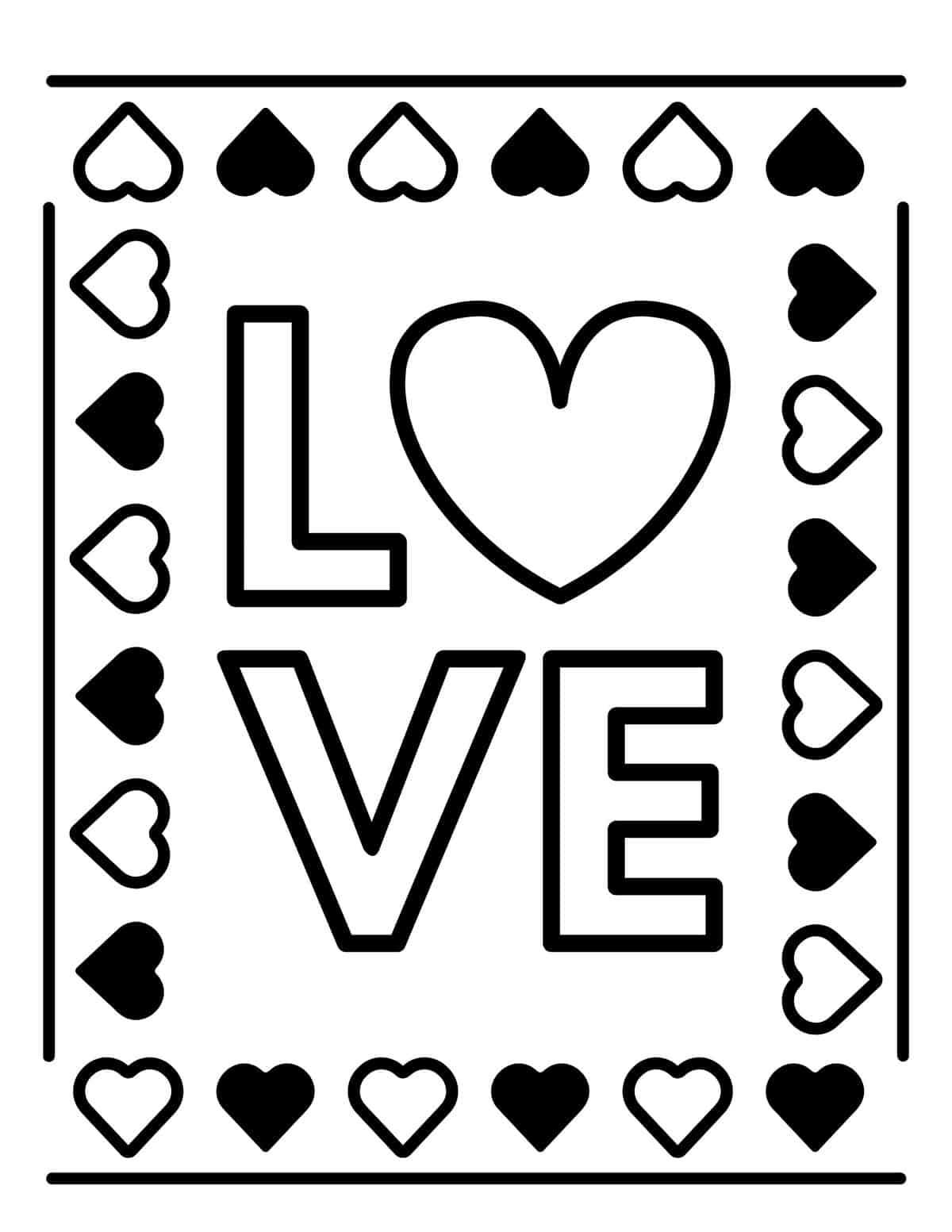 50 Free Valentine Coloring Pages For Kids Prudent Penny Pincher