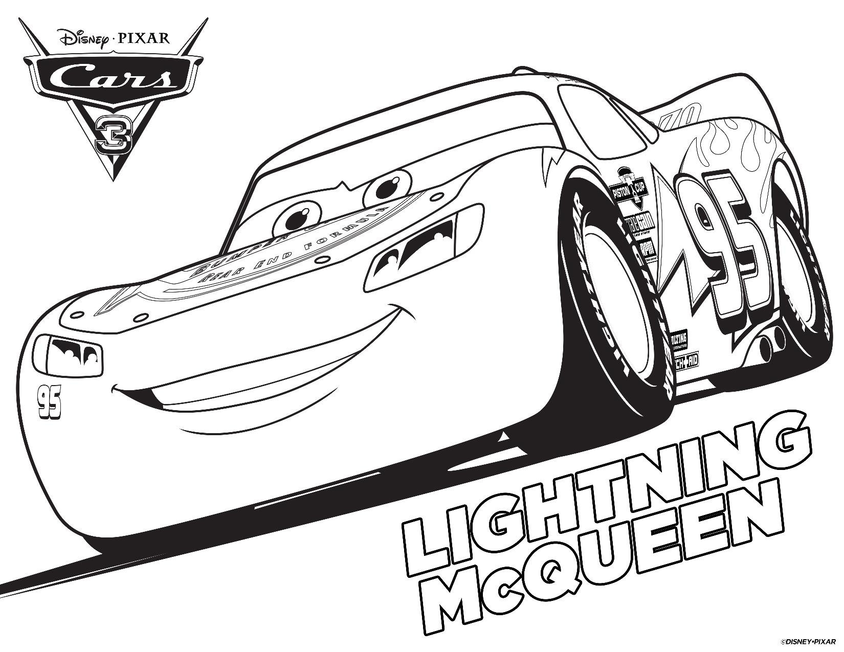 50 Pages Kid s Coloring Printable Pages Car s Lighting Mcqueen Friends Etsy