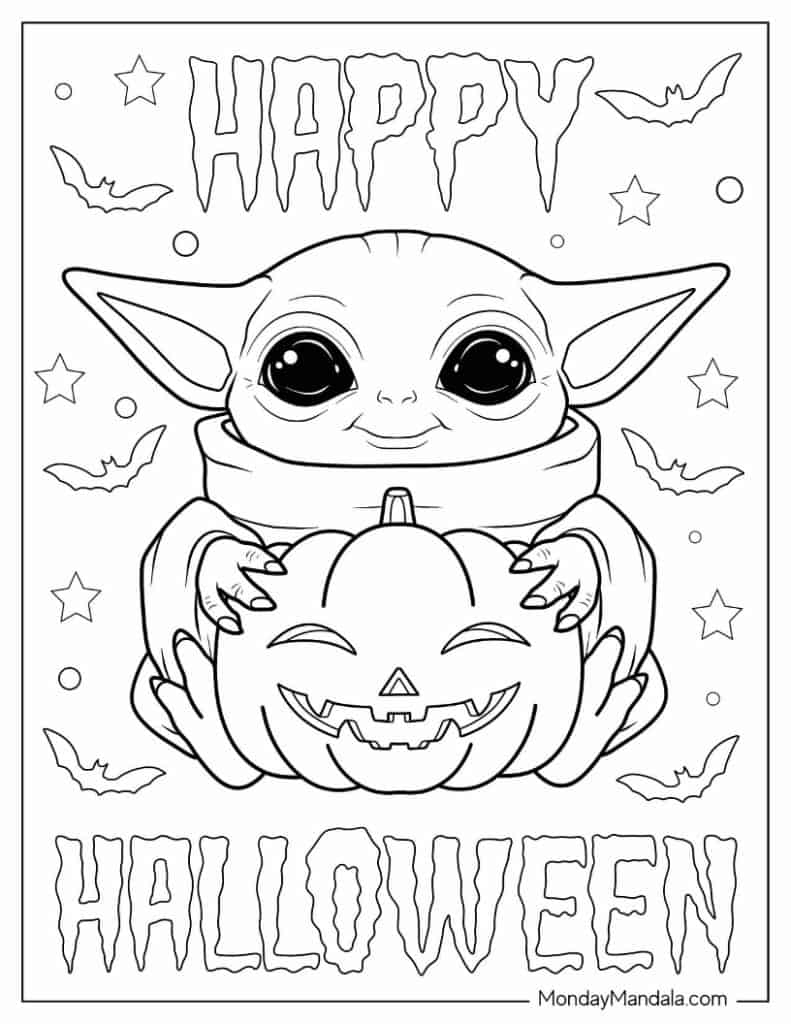 Free Coloring Pages For Halloween Printable