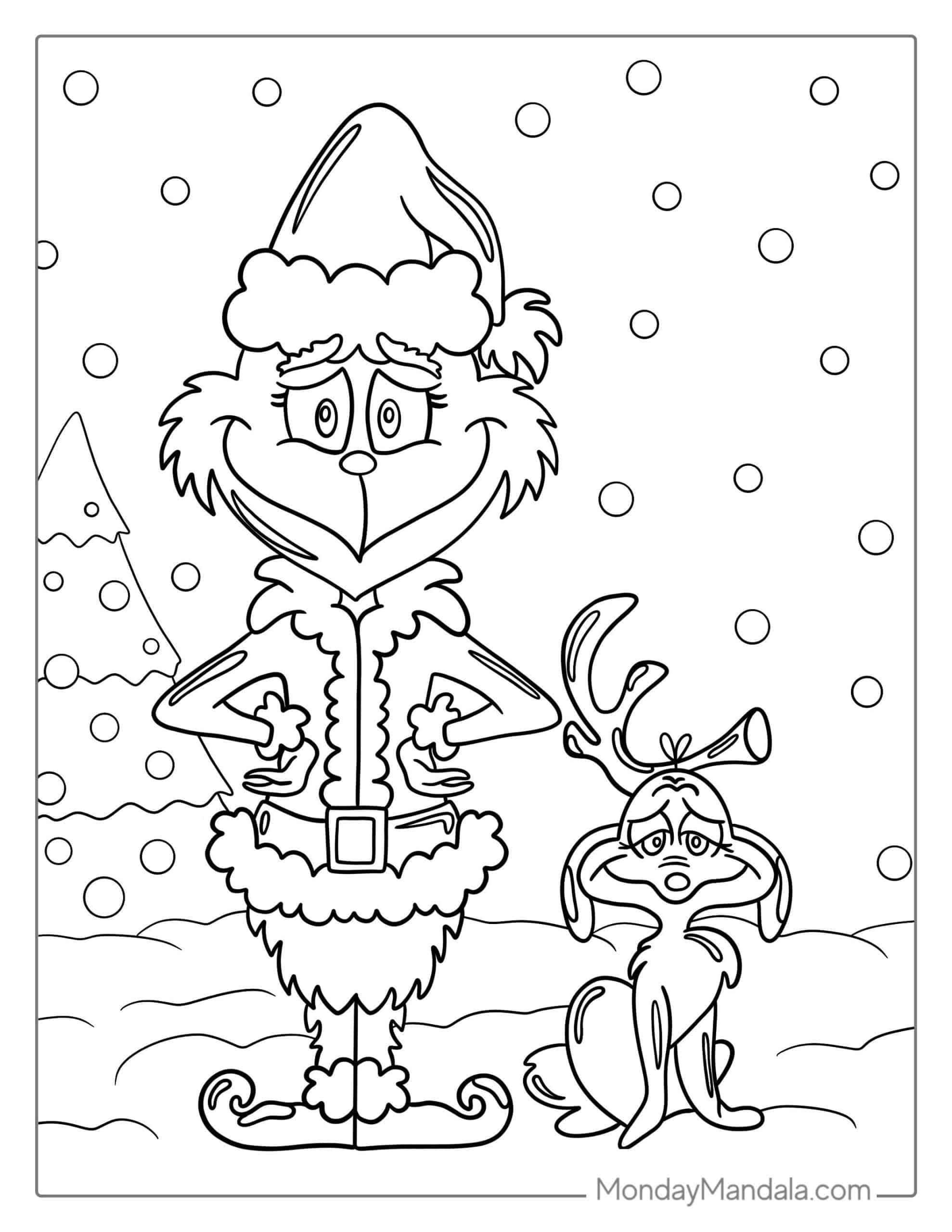 51 Grinch Coloring Pages Free PDF Printables 