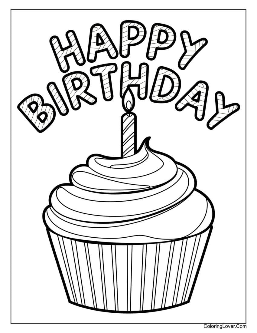 Birthday Coloring Pages Printable
