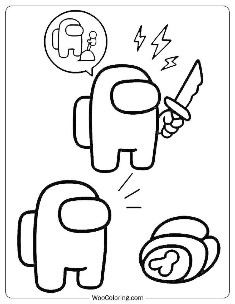 52 Among Us Coloring Pages Free PDF To Print Woo Coloring