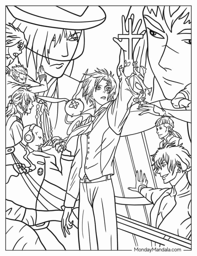 Anime Coloring Pages Free