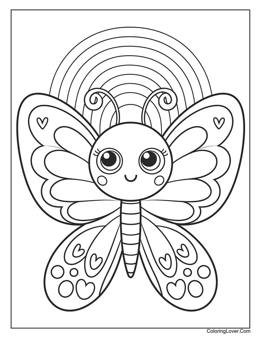 Free Printable Butterfly Coloring Page
