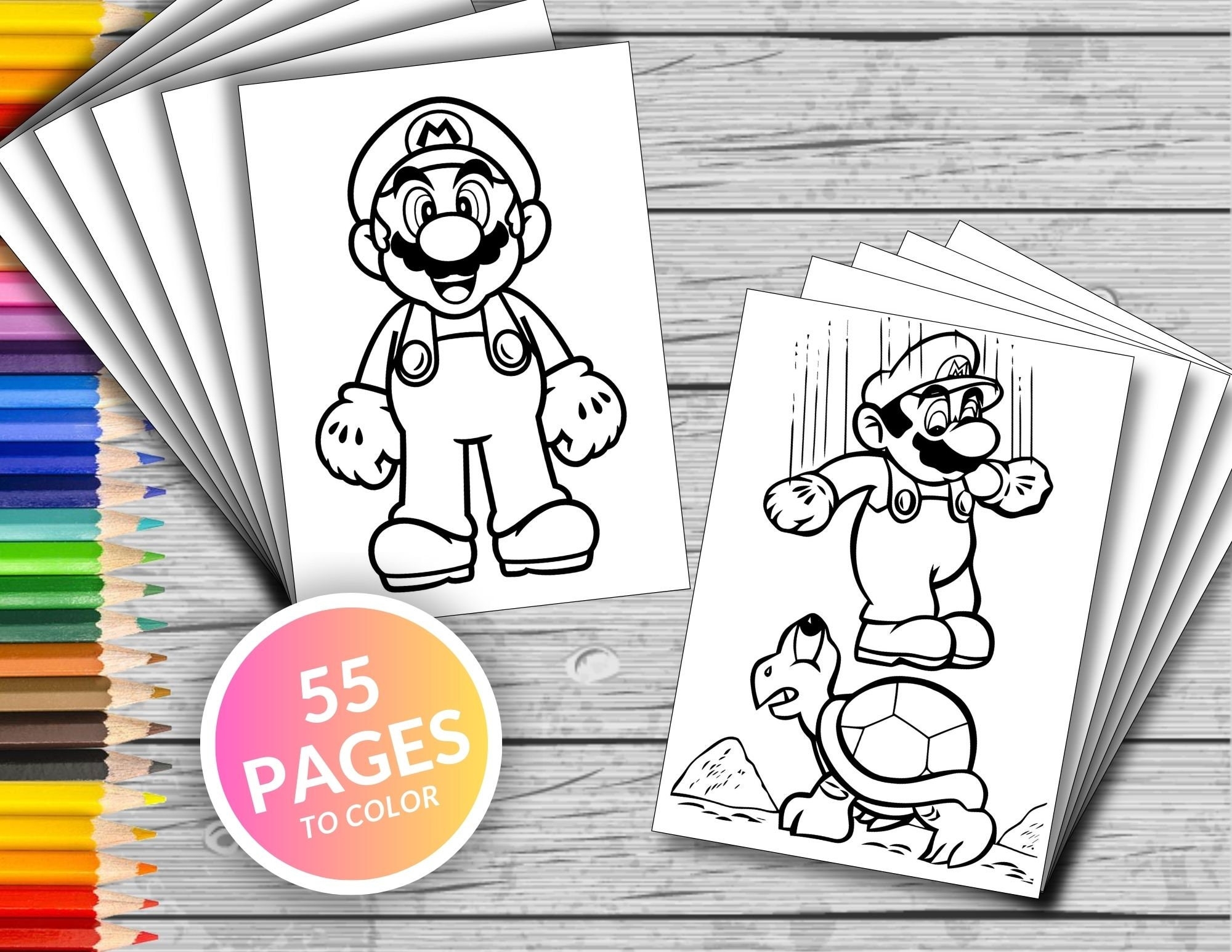 Printable Mario Brothers Coloring Pages