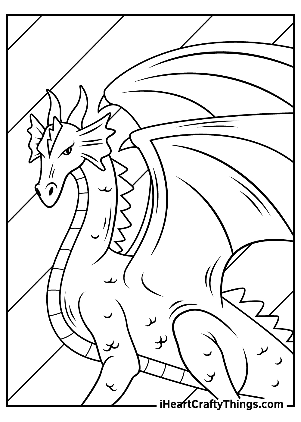 Printable Coloring Pages Dragons