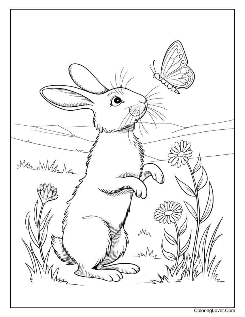 60 bunny coloring pages free printables for all ages