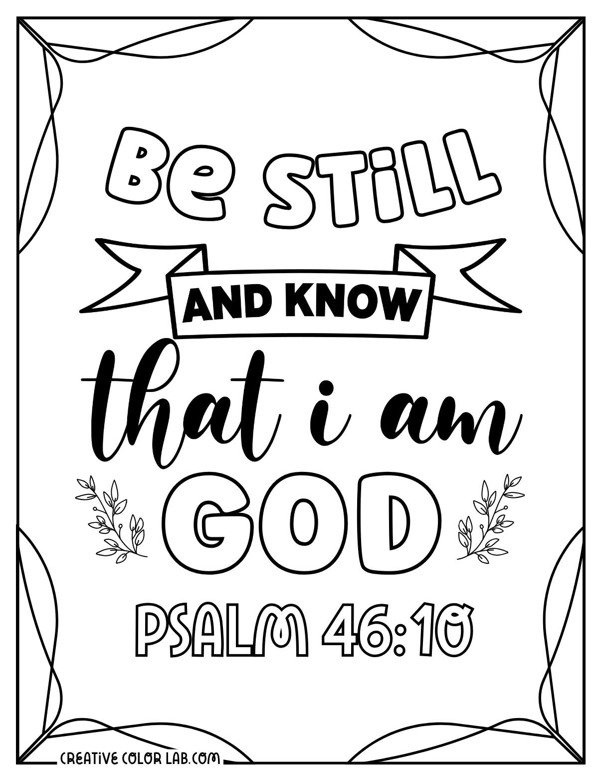 61 Bible Verse Coloring Pages Free Printable Christian Quotes