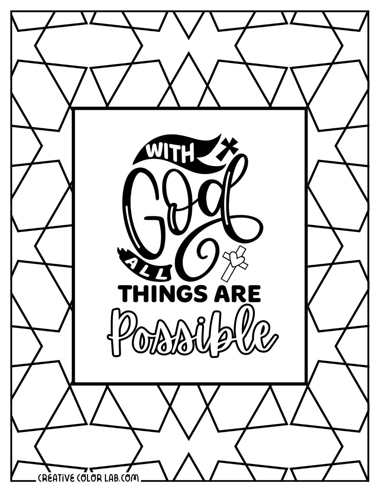 Free Christian Printable Coloring Pages