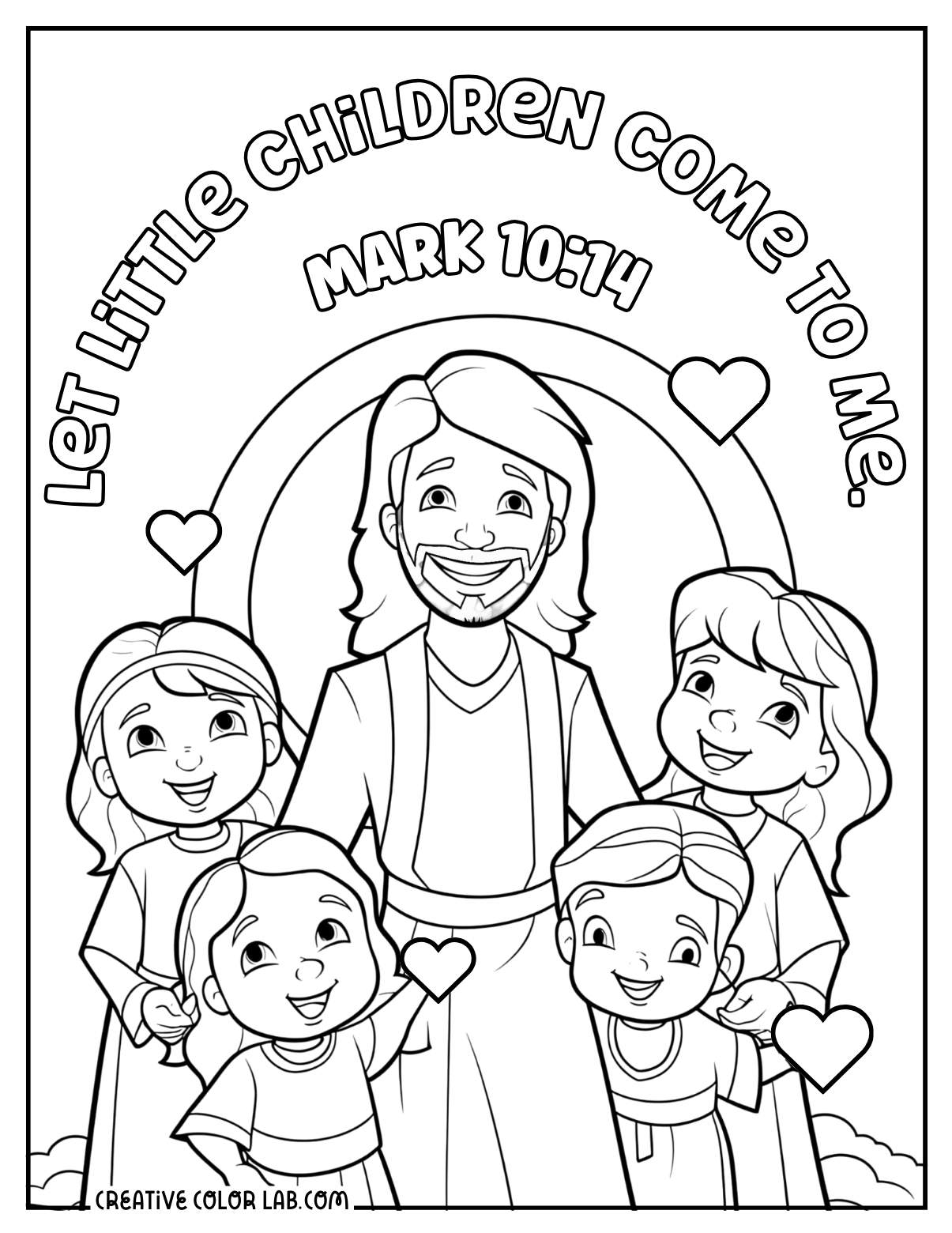 Free Christian Coloring Pages For Preschoolers