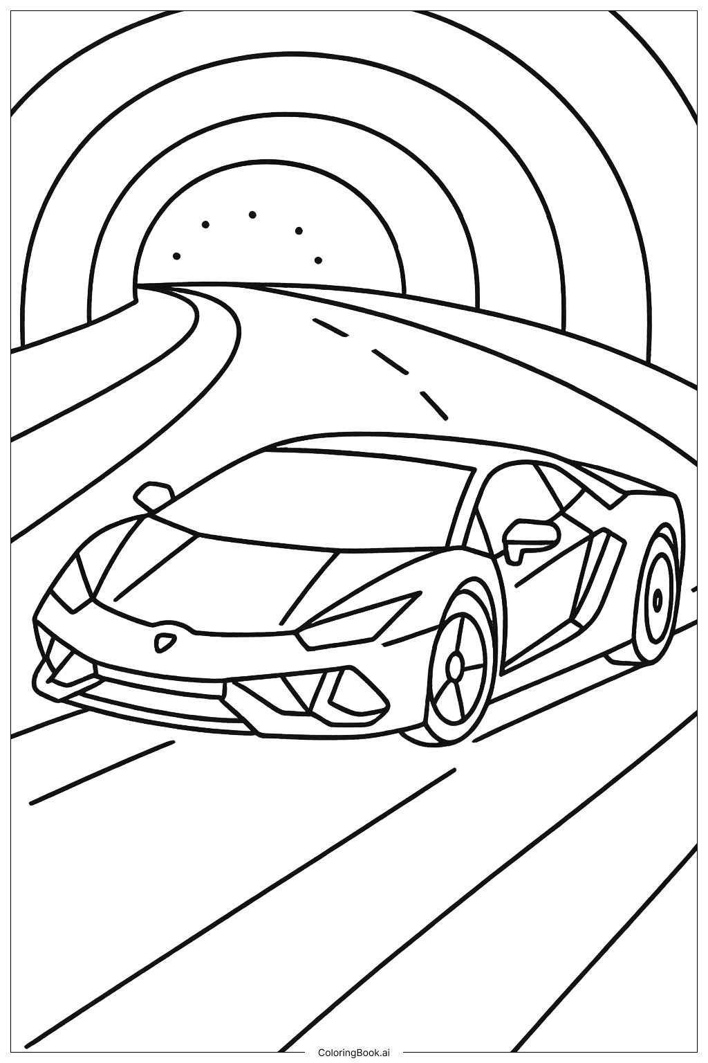 65 Lamborghini Coloring Pages Free PDF PNG Printables 