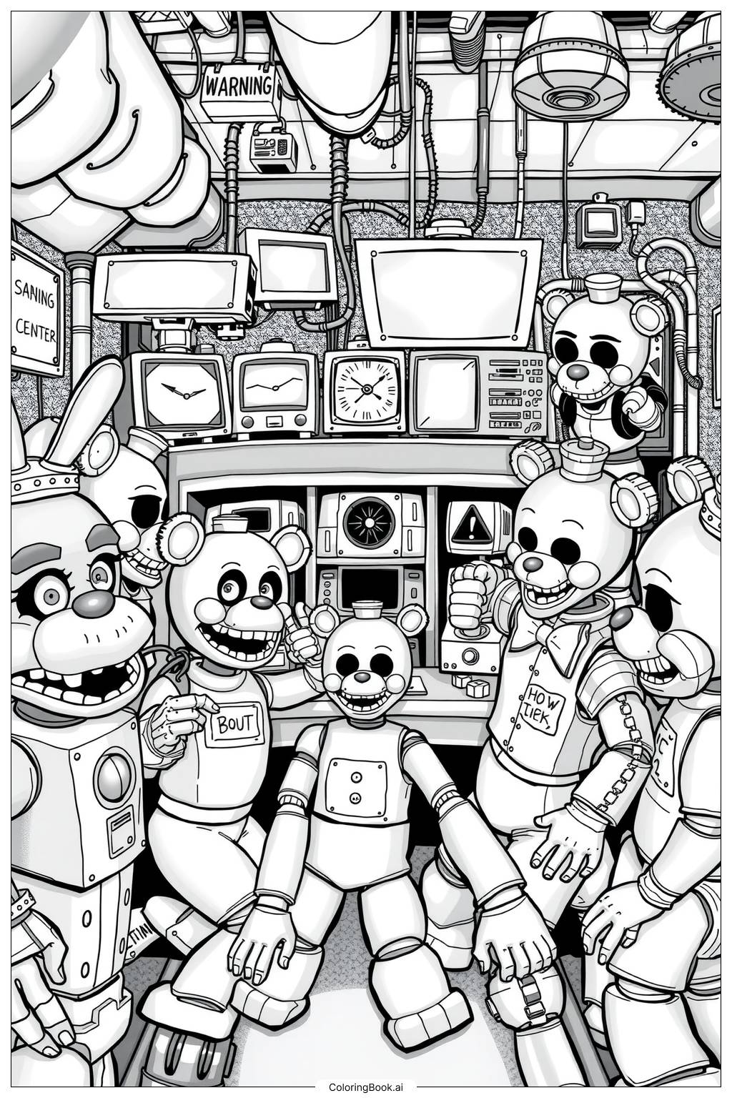 Fnaf Printable Coloring Pages