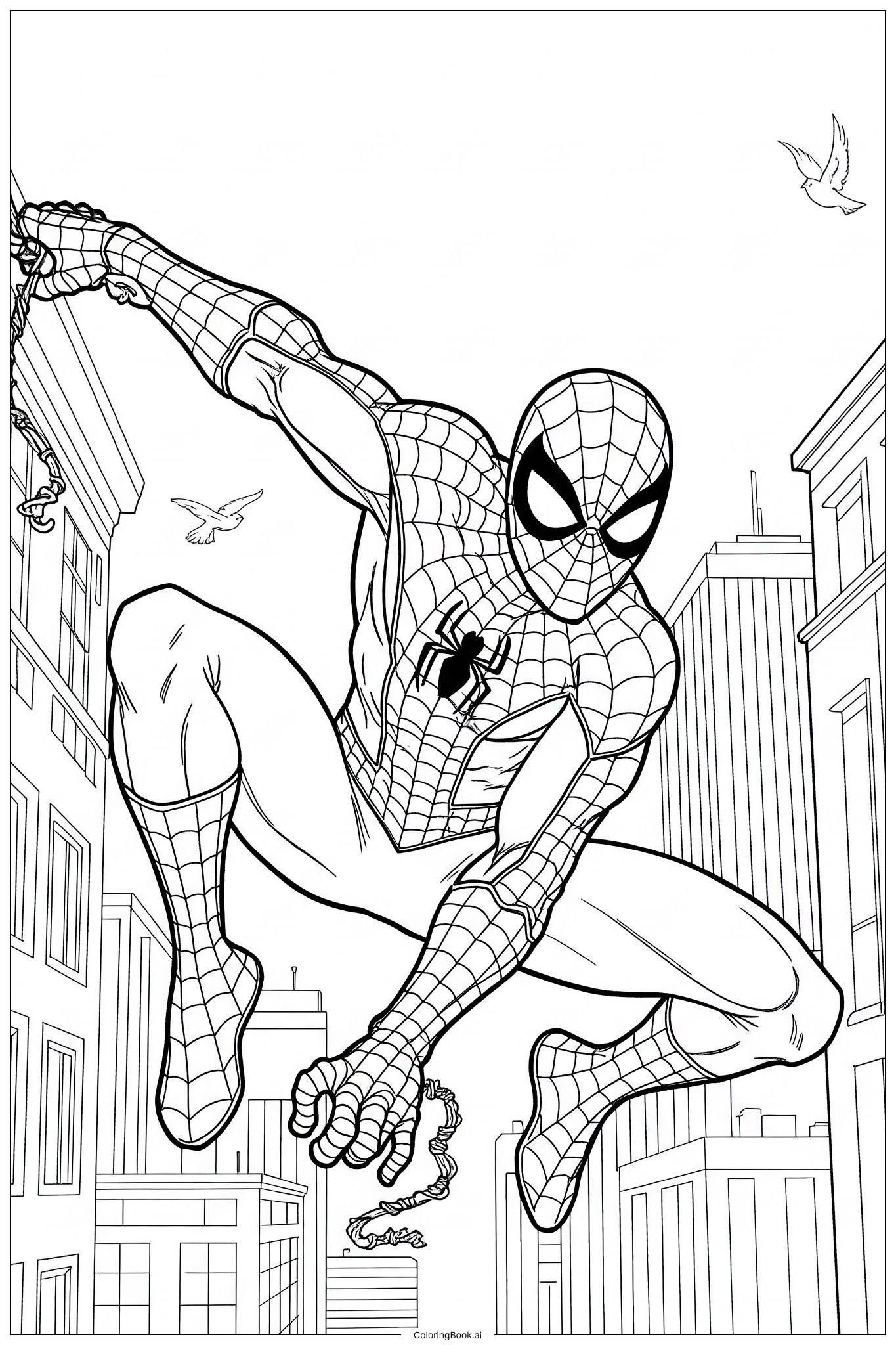 68 Spiderman Coloring Pages Free PDF PNG Printables 