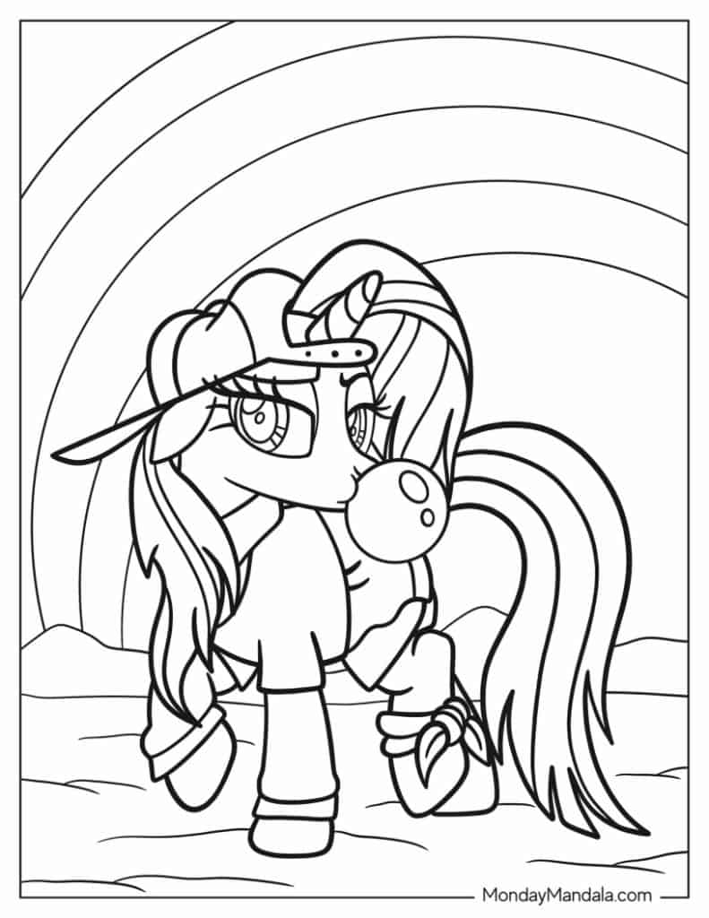 Printable Coloring Pages My Little Pony Friendship Is Magic