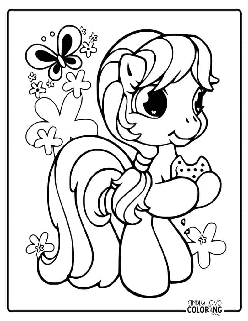 Free Pony Coloring Pages