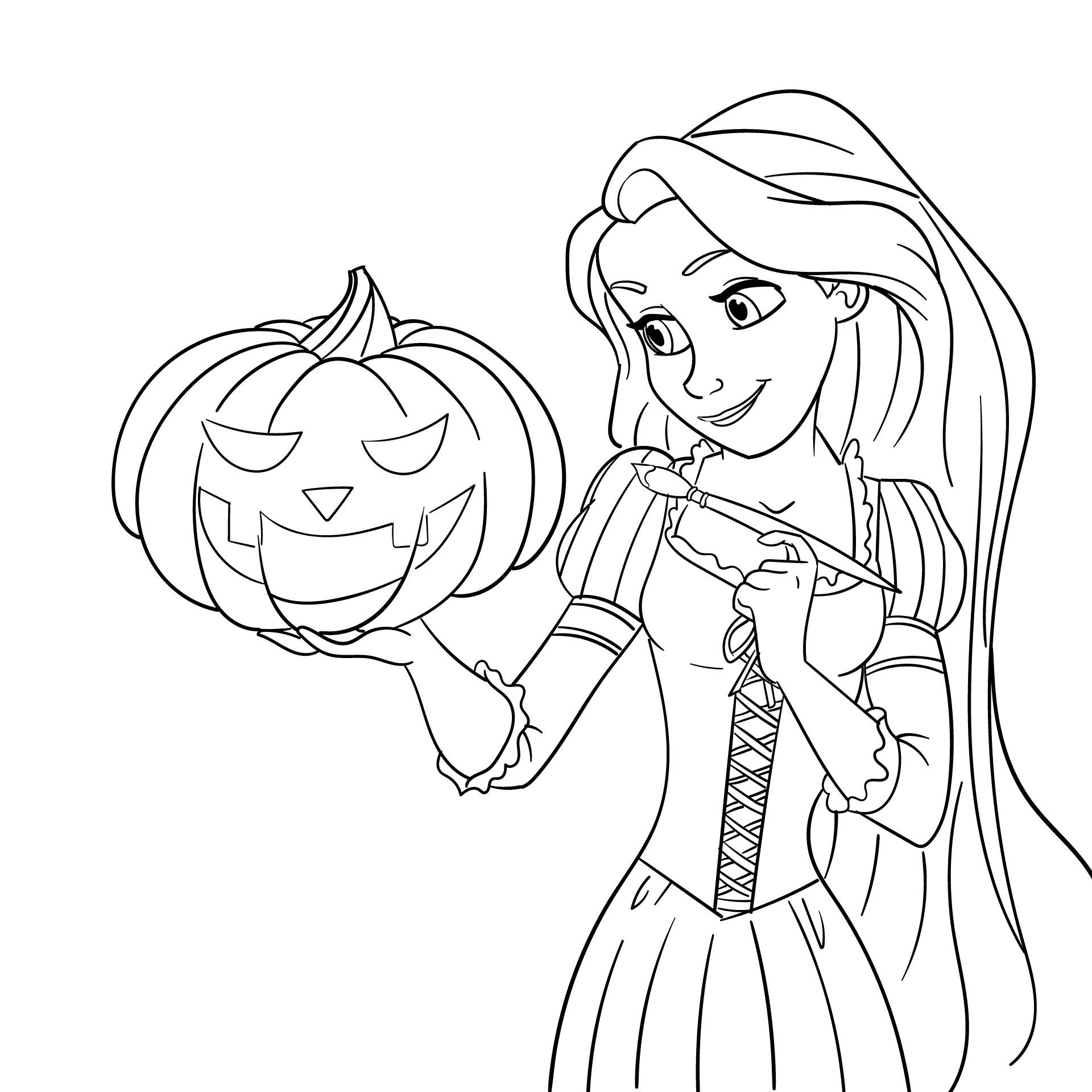 Halloween Printable Coloring Pages Disney