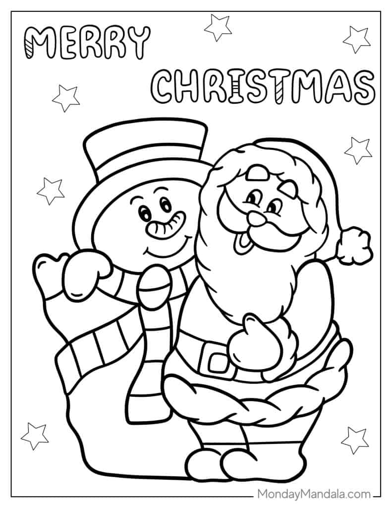 94 Santa Coloring Pages Free PDF Printables 