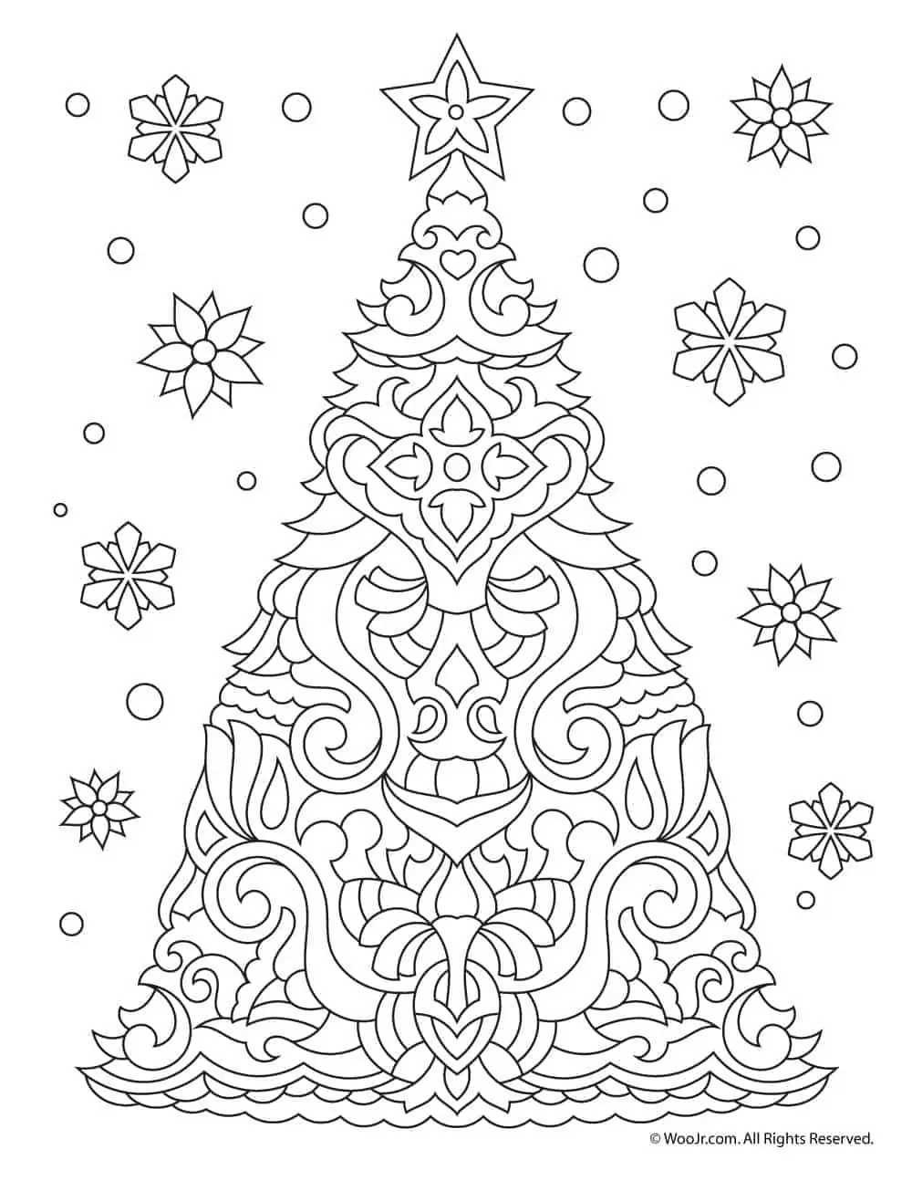 97 Free Adult Christmas Coloring Pages Printables Artsy Pretty Plants