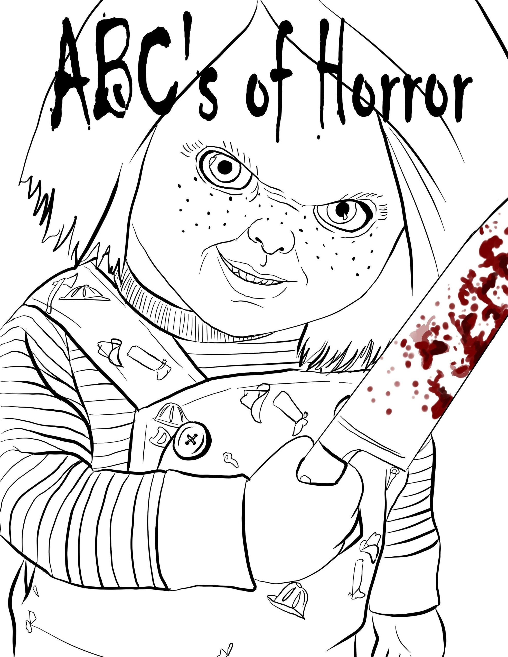 Printable Horror Coloring Pages