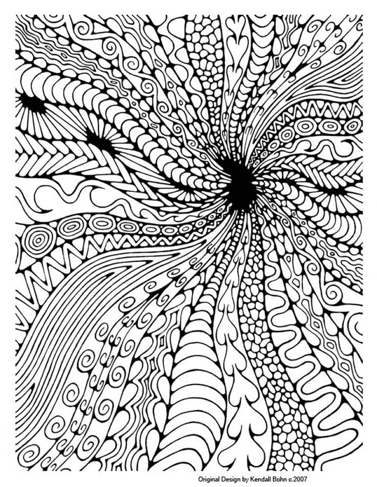 Pattern Coloring Pages Printable