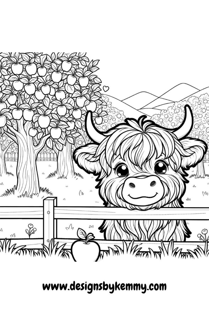 Cow Printable Coloring Pages