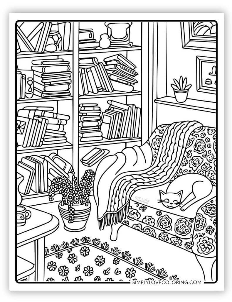Aesthetic Coloring Pages Free PDF Printables Simply Love Coloring