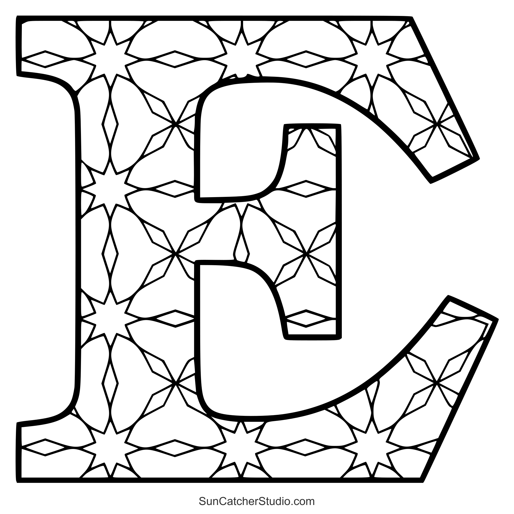 alphabet coloring pages printable number and letter stencils free printables monograms design tools patterns diy projects