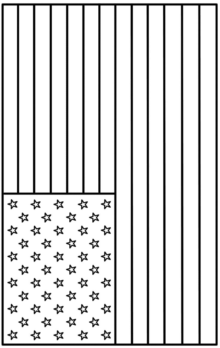 American Flag Coloring Page Printable