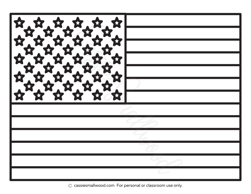 Free Printable American Flag Coloring Pages