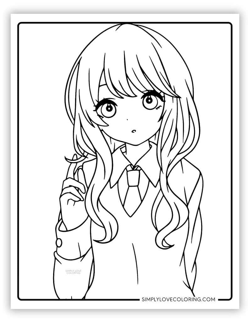 Anime Printable Coloring Pages