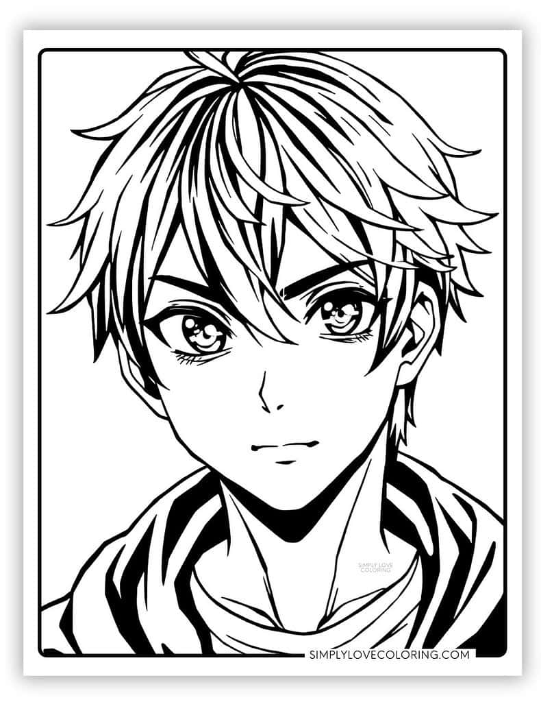 Printable Anime Coloring Pages