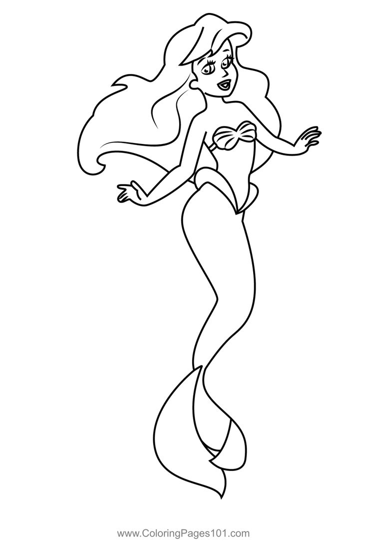Little Mermaid Coloring Pages Printable