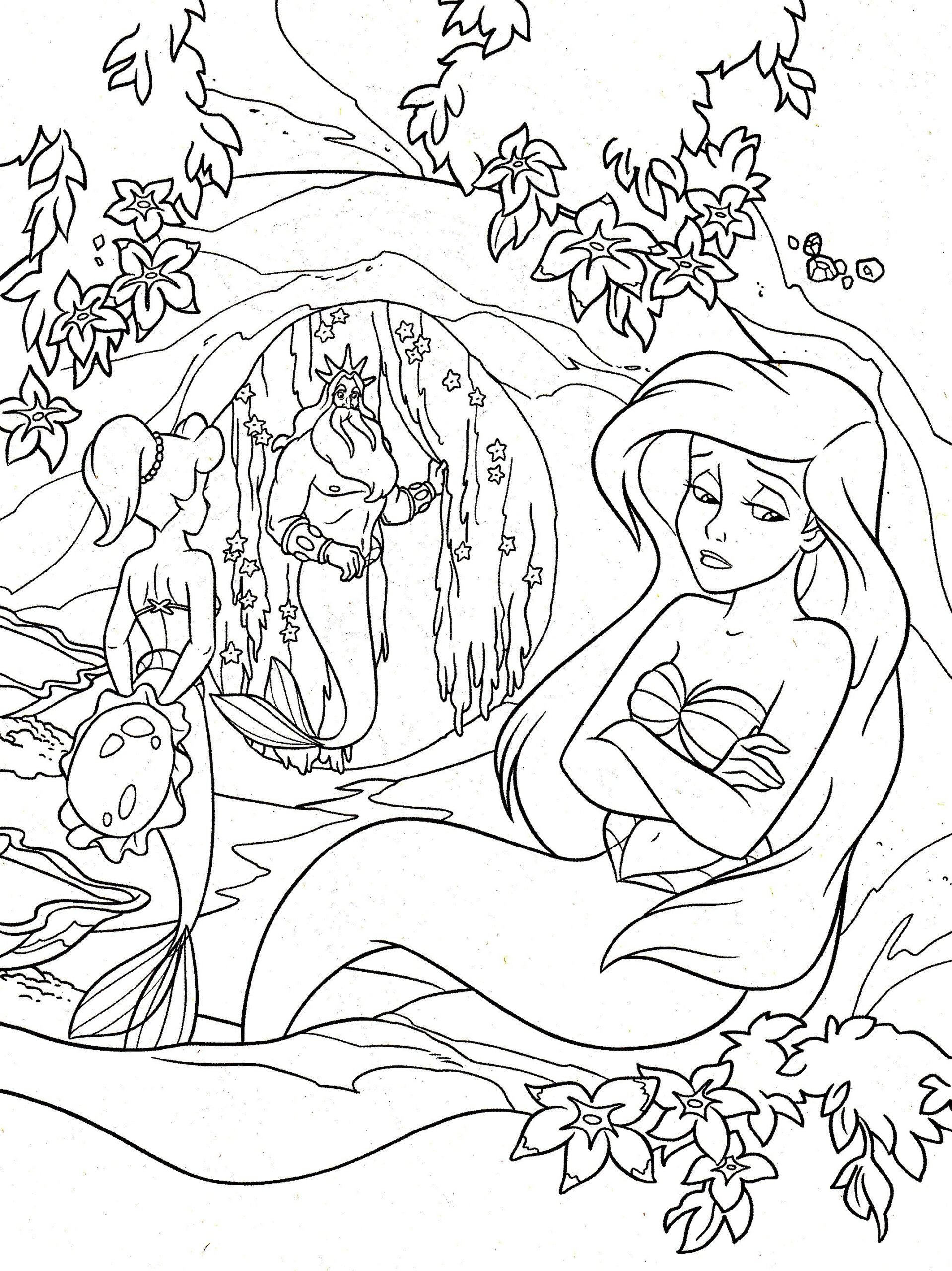 Ariel The Little Mermaid Return To Childhood Coloring Pages