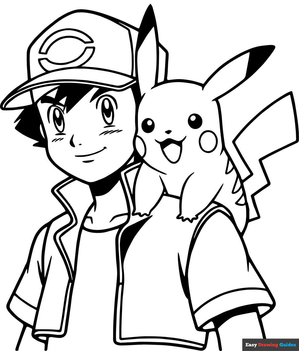 Pikachu Coloring Page Printable