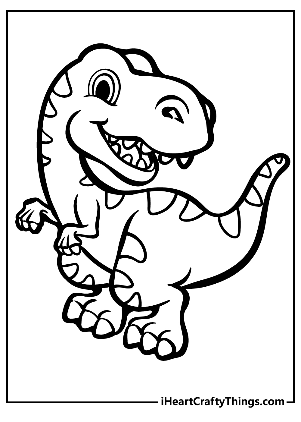 T Rex Coloring Page Printable