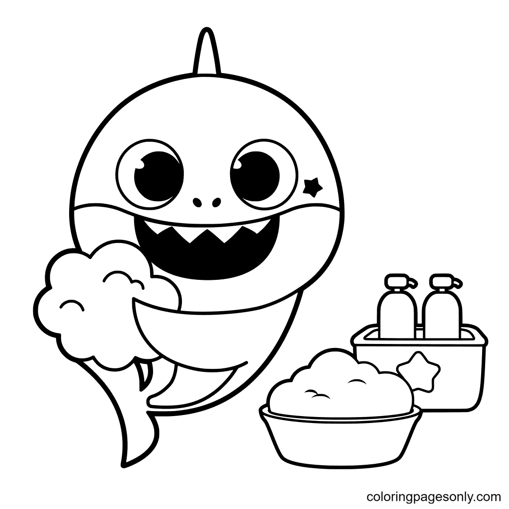 Baby Shark Coloring Pages Printable For Free Download