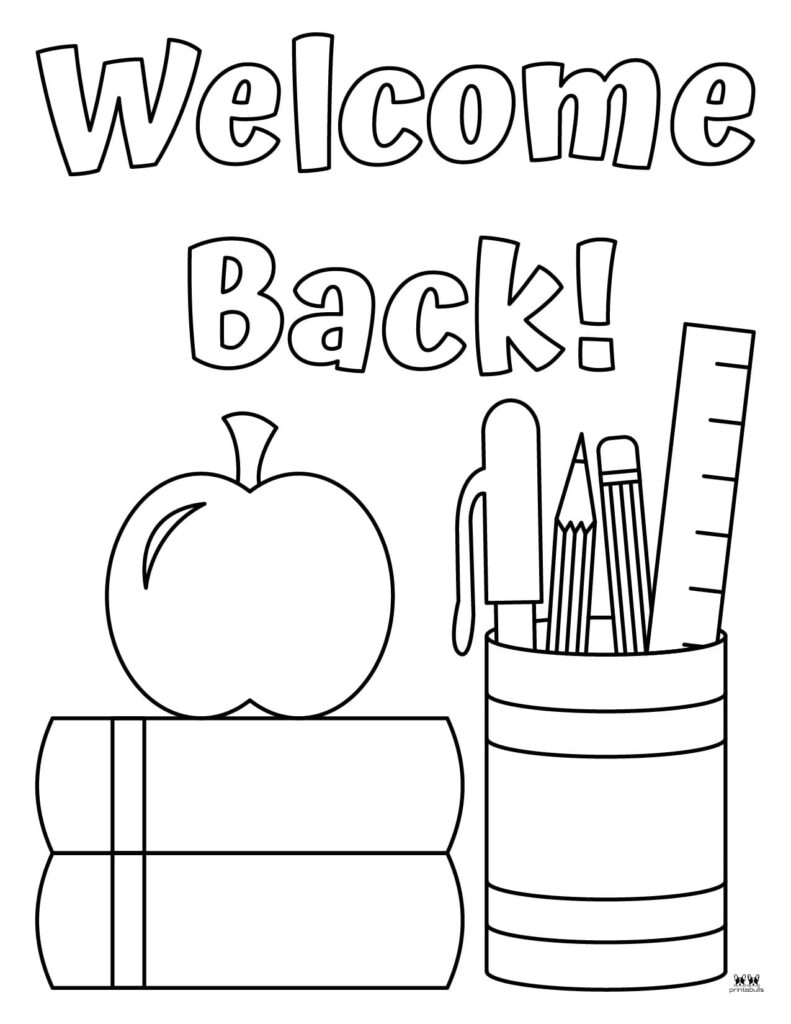 Back To School Coloring Pages 25 FREE Pages Printabulls