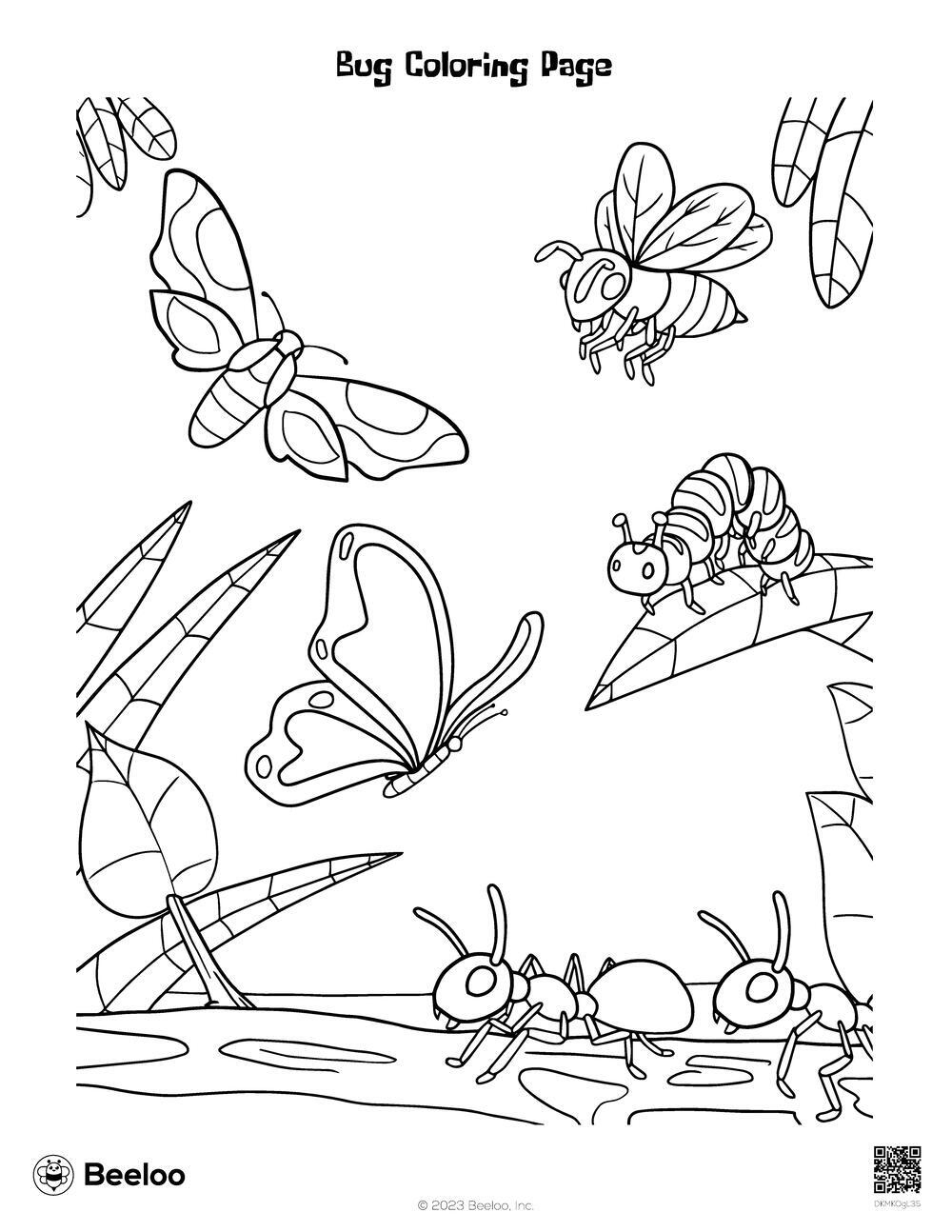 Printable Coloring Pages Bugs