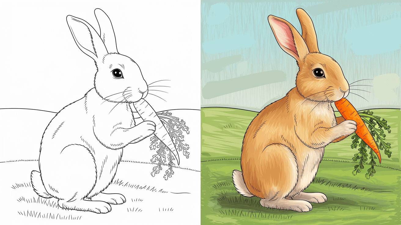 Free Bunny Rabbit Coloring Pages