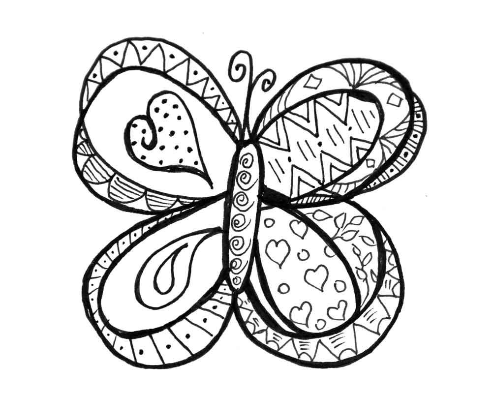 Gel Pen Coloring Pages Printable
