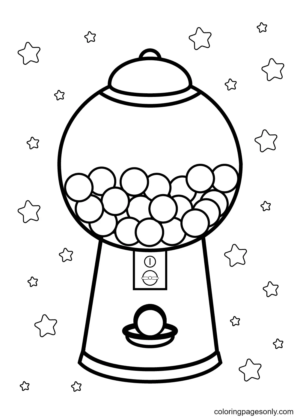 candy coloring pages to print free printable coloring pages