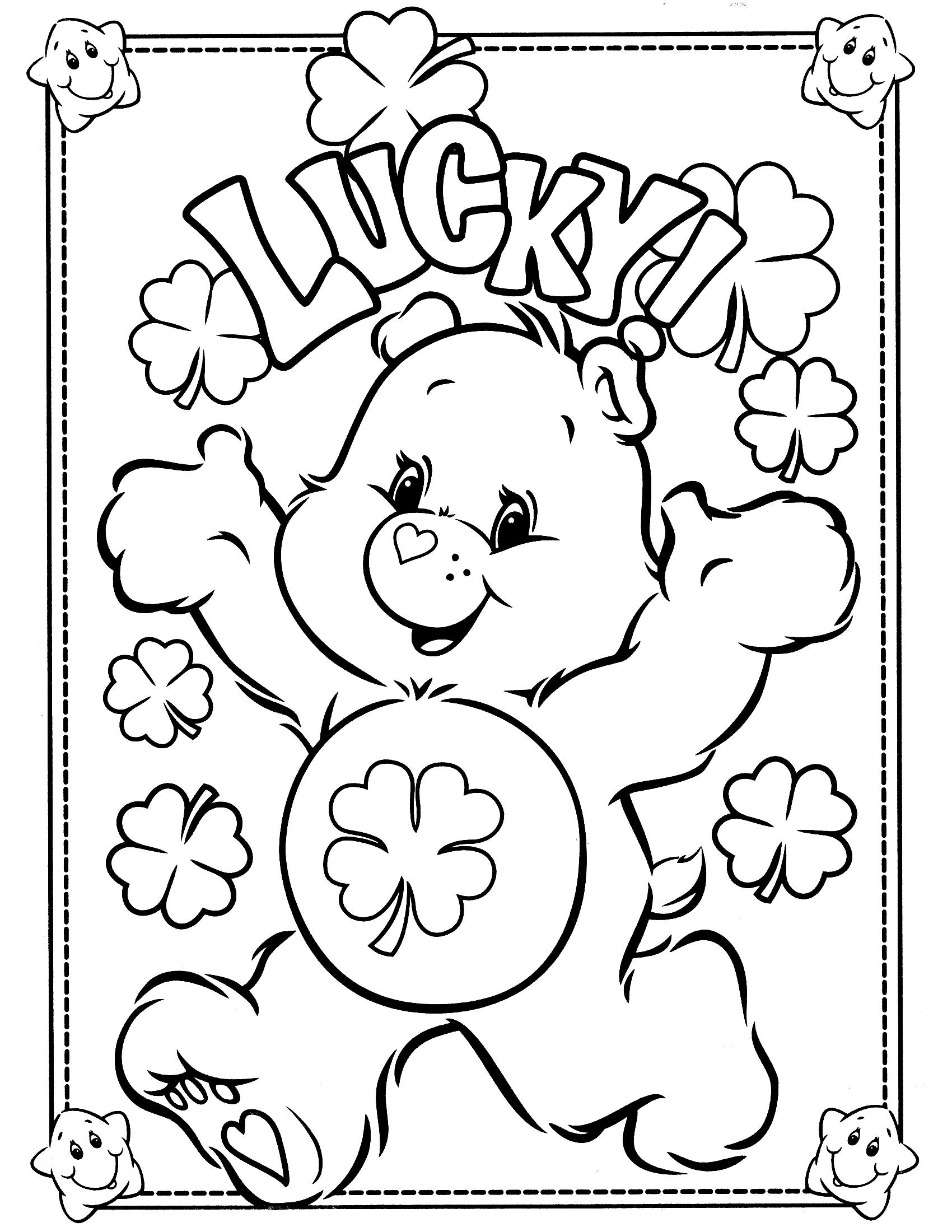 Care Bear Coloring Pages Worksheets 2025