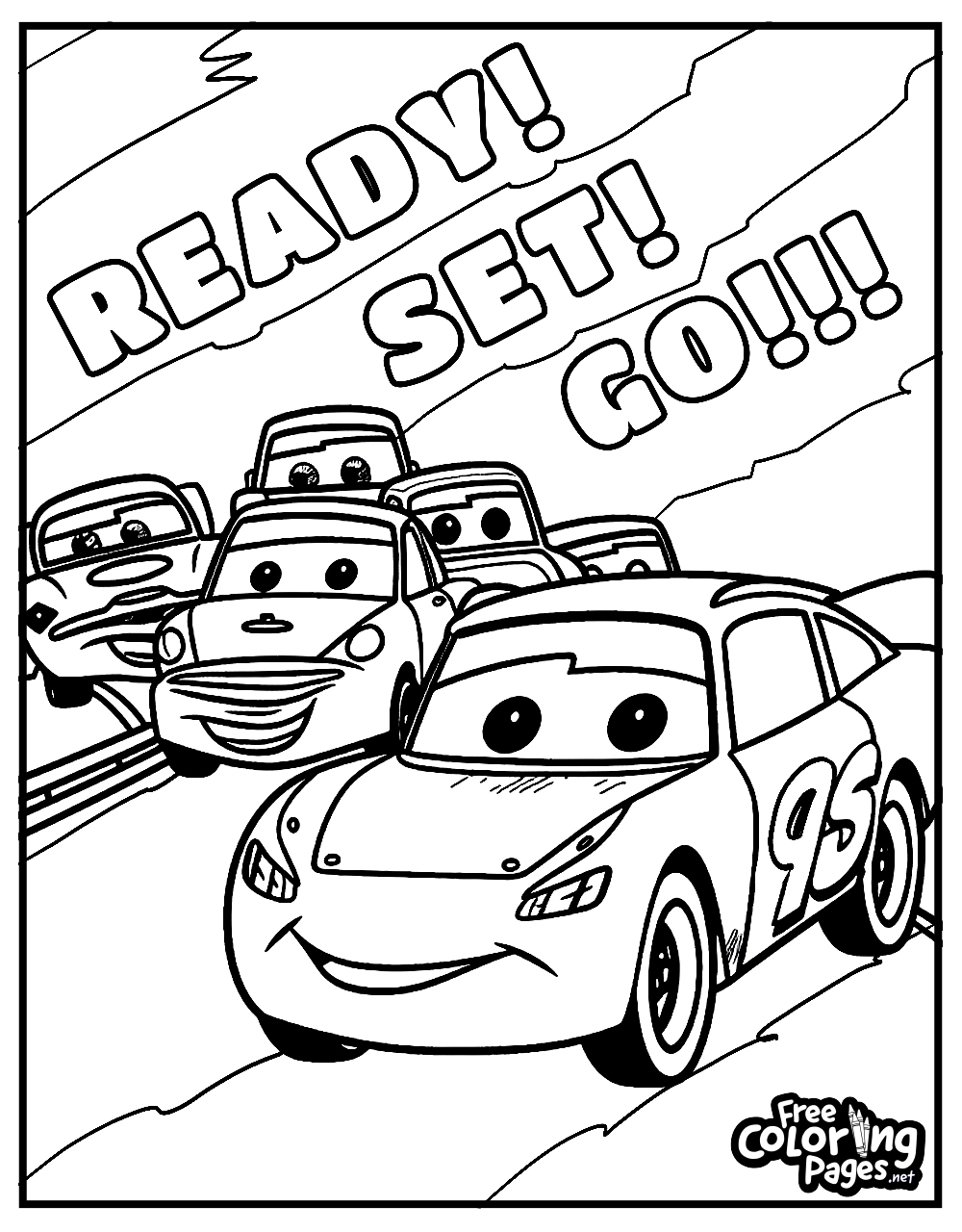 Cars Coloring Pages Free Coloring Pages