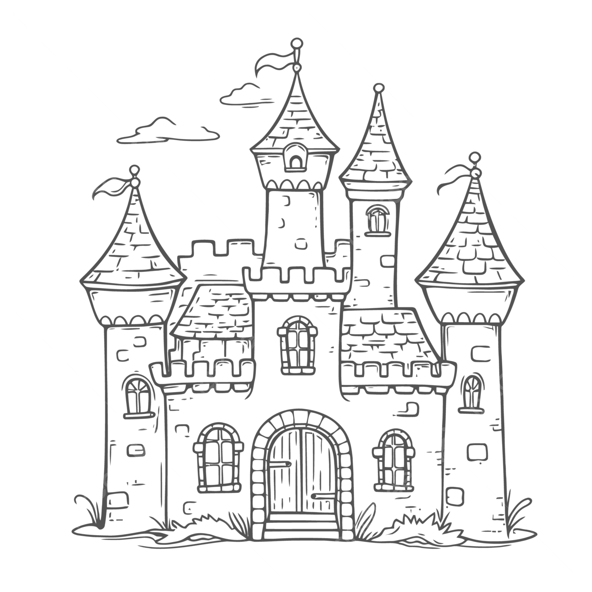 castle coloring page adult coloring pages free outline sketch drawing vector wing drawing castle drawing ring drawing png and vector with transparent background for free download
