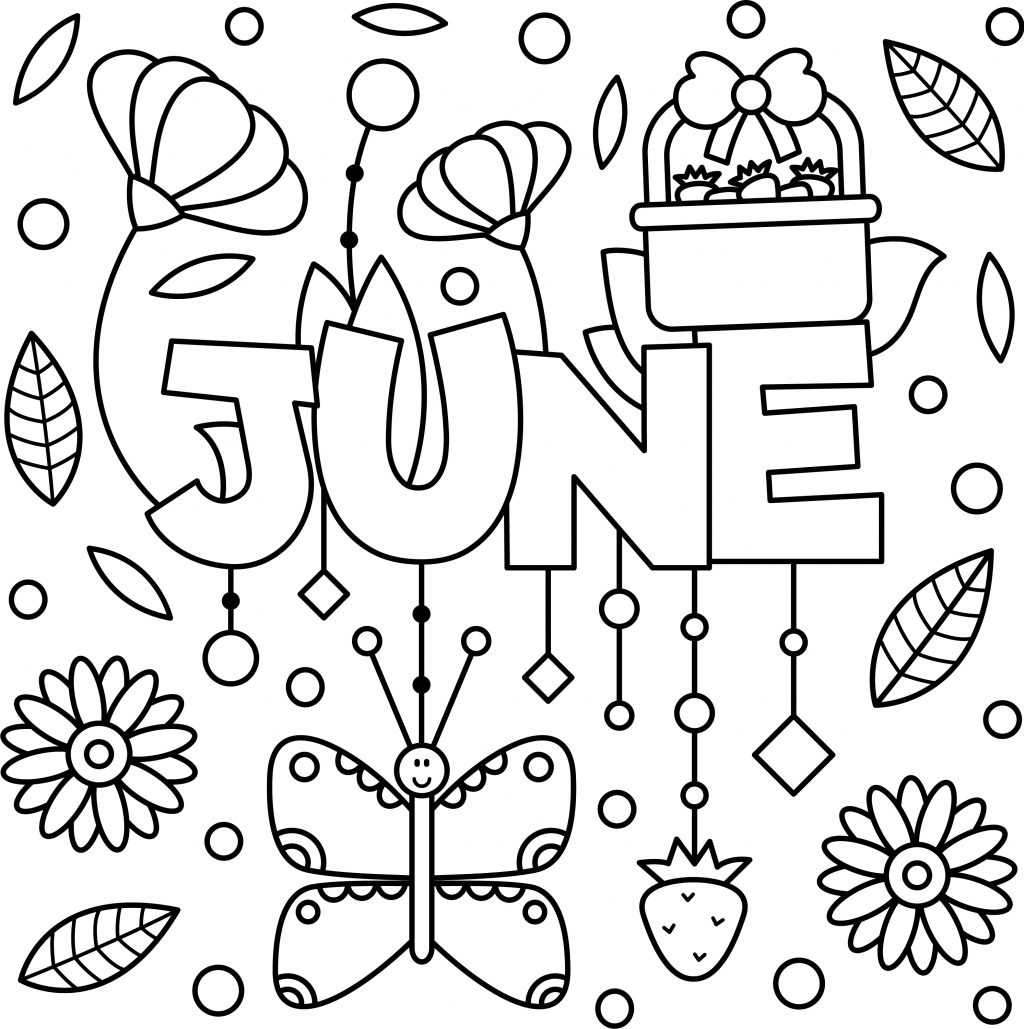 June Coloring Pages Printable