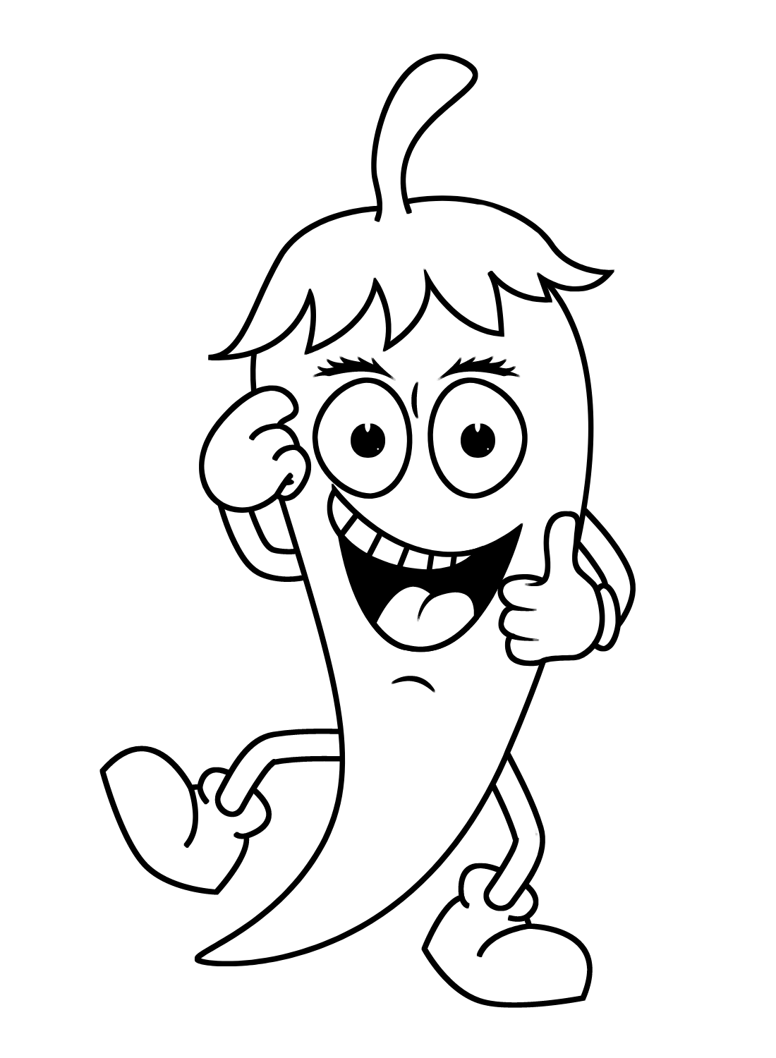 Chili Pepper Coloring Pages Printable For Free Download