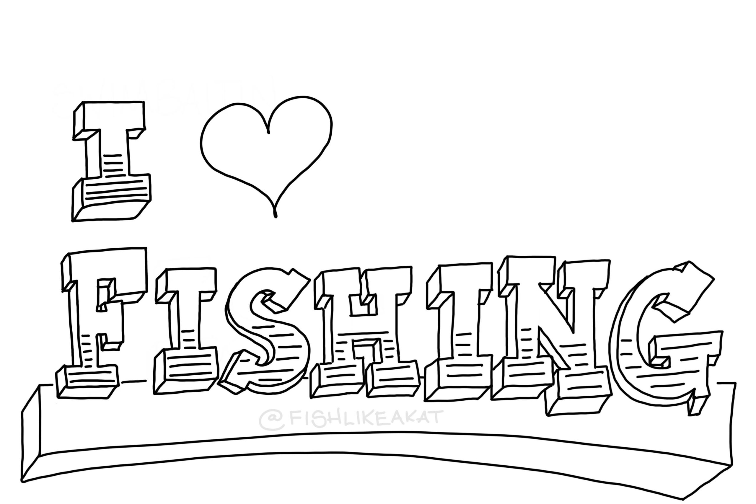 Free Coloring Pages Fishing