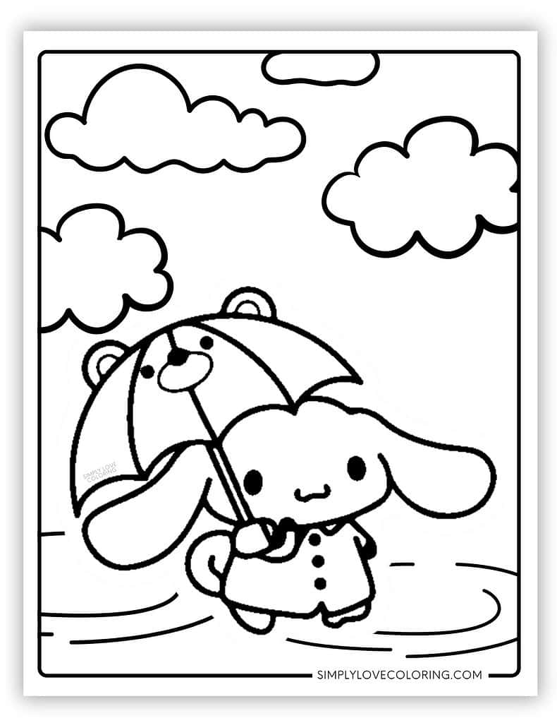 Cinnamoroll Coloring Pages Free PDF Printables Simply Love Coloring