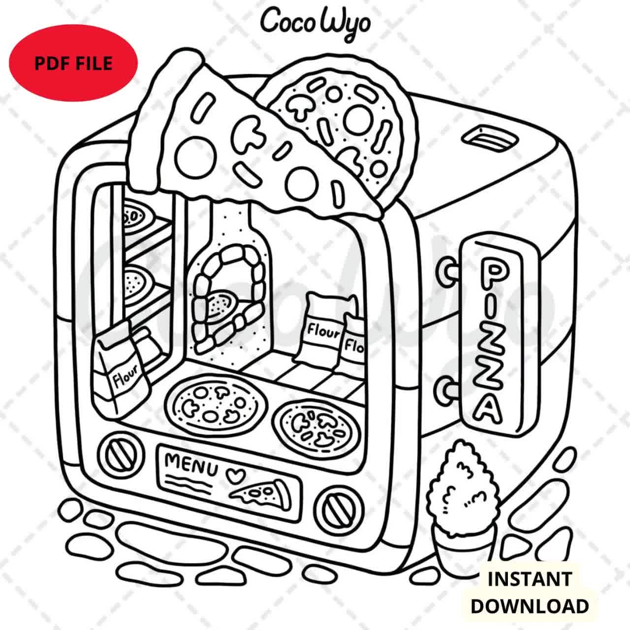 Coco Wyo Little Corner Coloring Book PDF 40 Printable Pages For Kids Adults Instant Digital Download Bold And Easy Coloring Book Etsy
