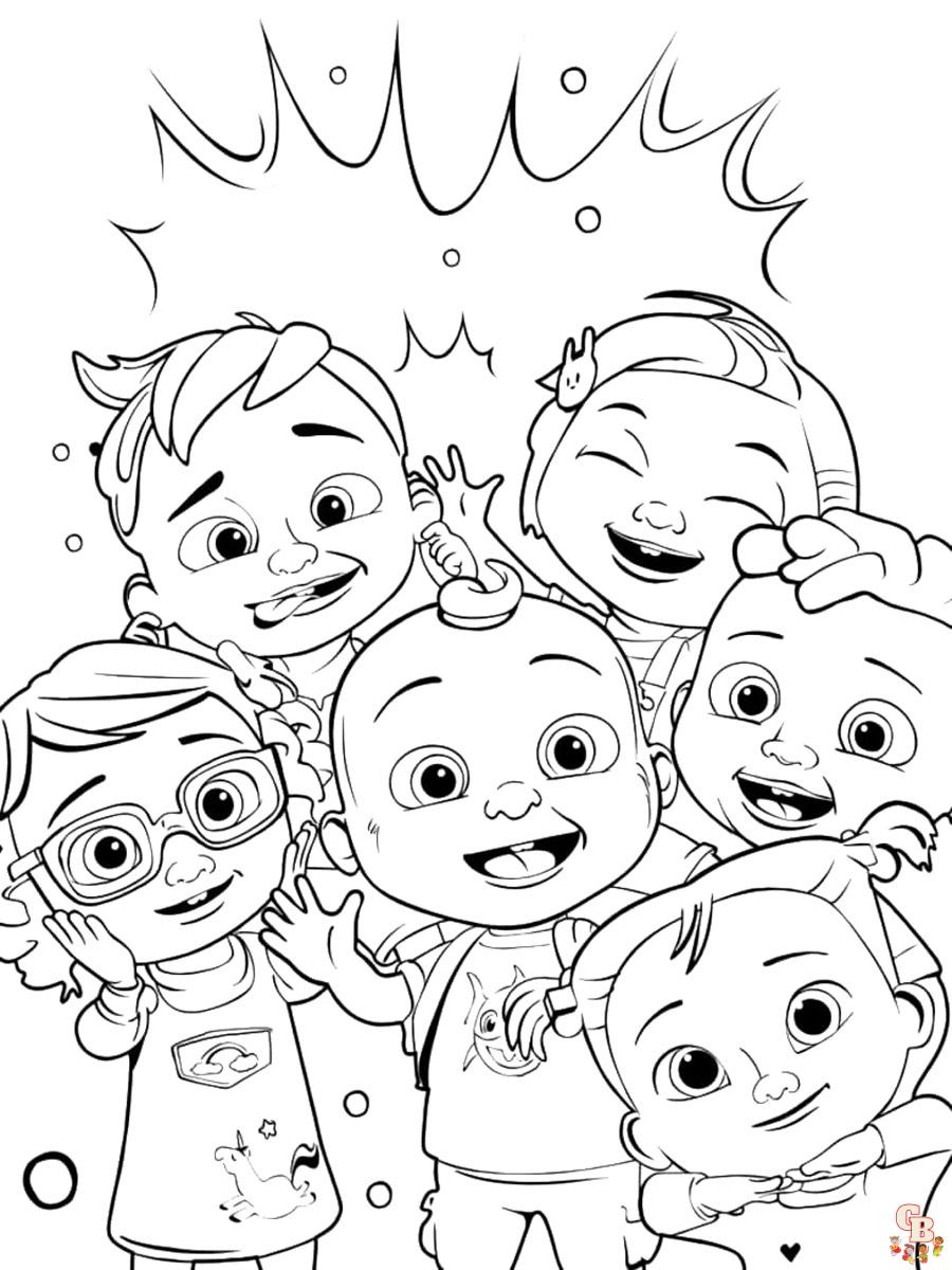 Cocomelon Coloring Pages Free